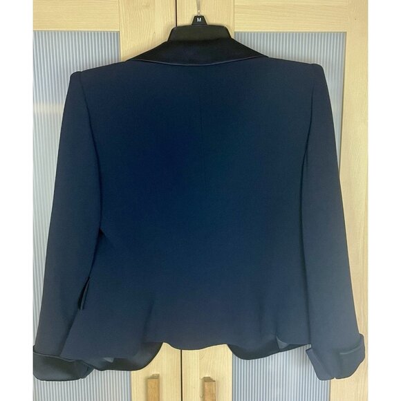 Armani Collezioni Italian Tailored Blue Blazer Jacket Silk US 6 IT 42 Designer - Picture 8 of 9